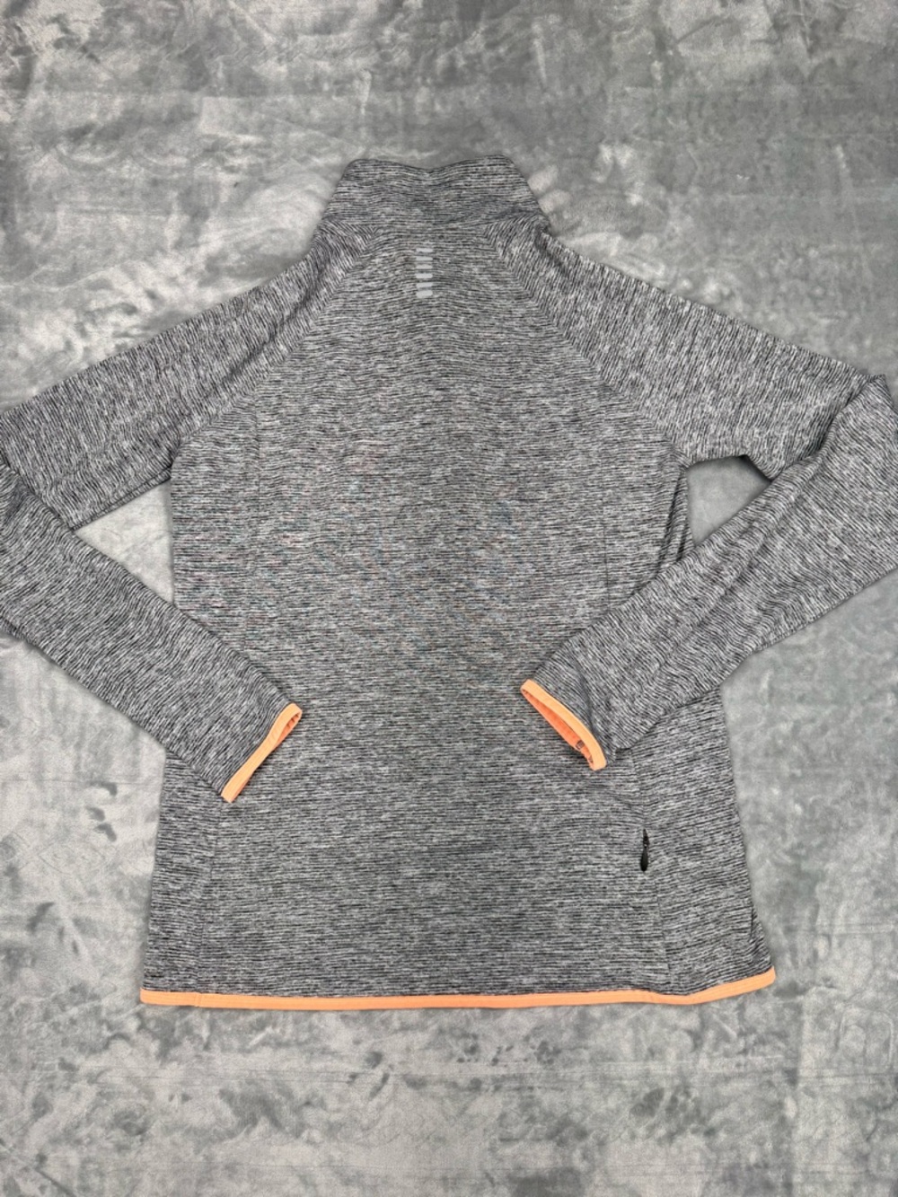 Under Armour Gray Quarter-Zip Pullover with Coral Trim - Picture 9 of 11